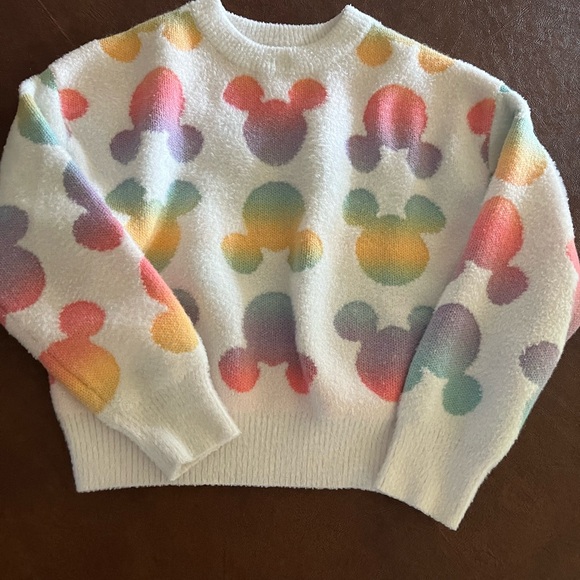 Disney Red and Pink Polka Dot Sweater - Picture 1 of 1